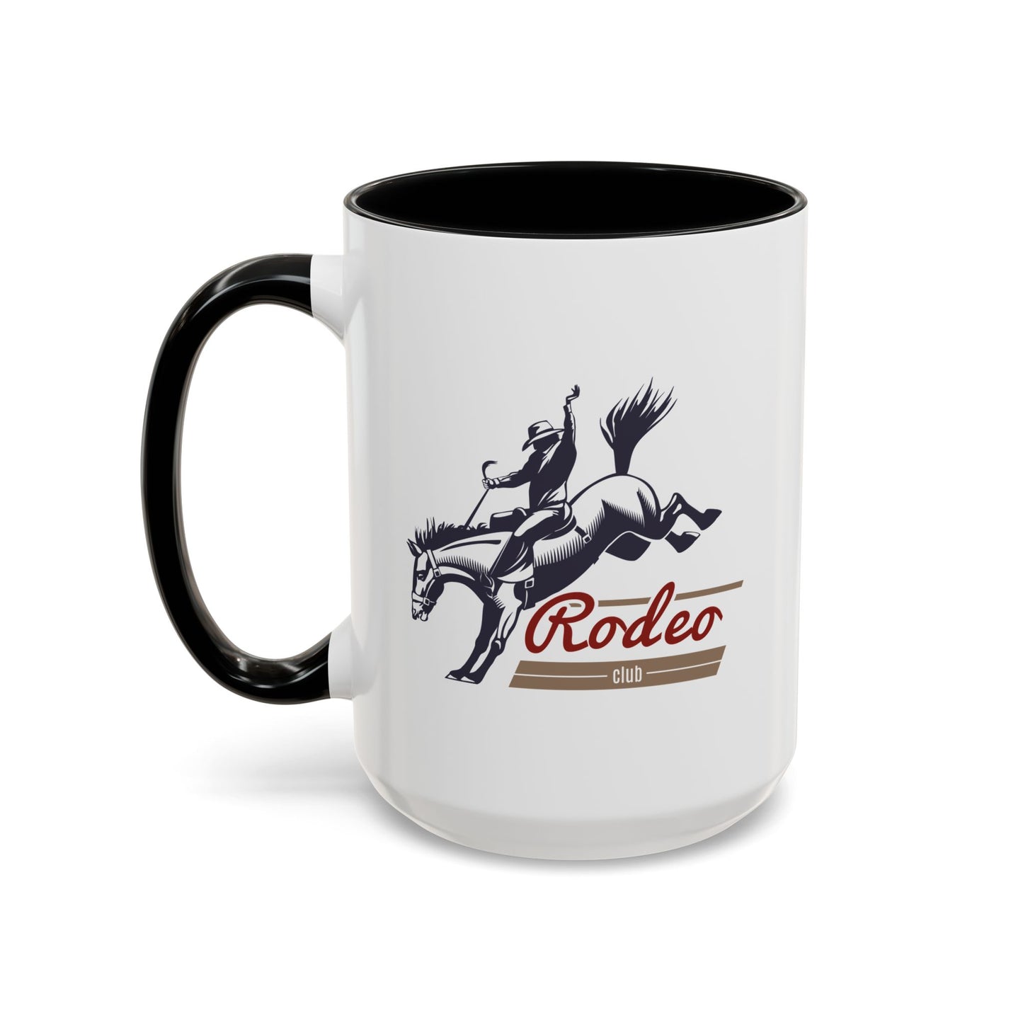 Accent Coffee Mug (11, 15oz) - Western Cowboy - Rodeo Club