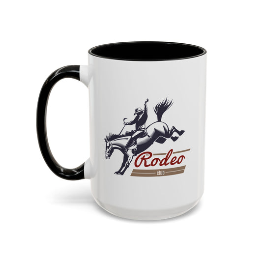 Accent Coffee Mug (11, 15oz) - Western Cowboy - Rodeo Club