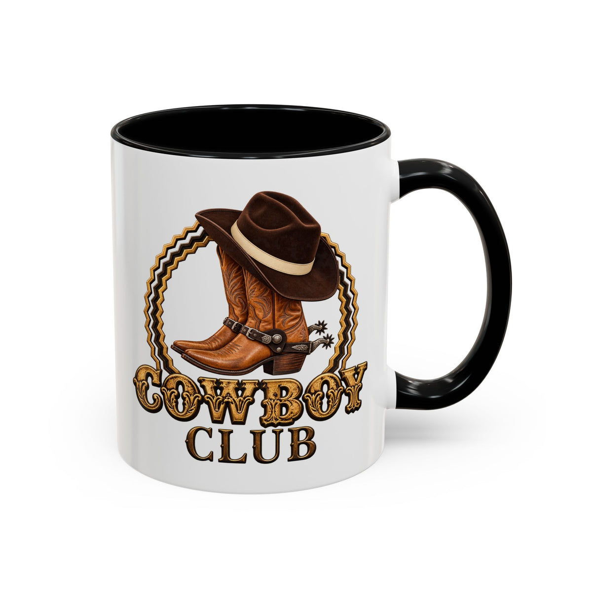 Accent Coffee Mug (11, 15oz) - Cowboys - Cowboy Club - Color - 3D Transparent