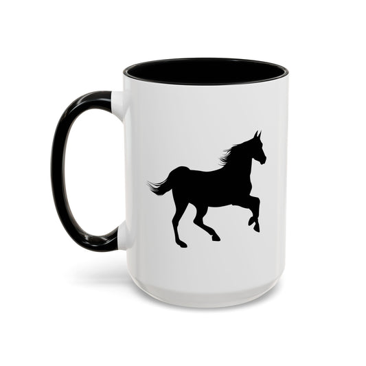 Accent Coffee Mug (11, 15oz) - Wild Horse - Prancing X 300