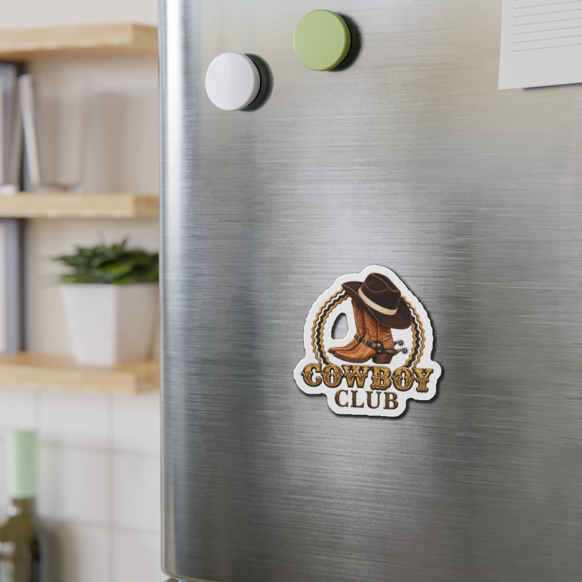 Die-Cut Magnets — Cowboys - Cowboy Club - Color - 3D Transparent