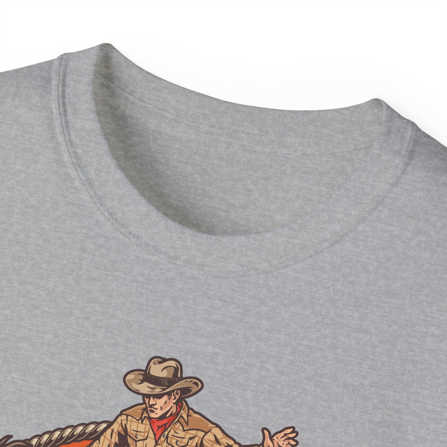 Western Rodeo Cowboy Tee - Fun Casual Shirt for Rodeo Fans, Gift for Country Lovers, Festival Outfit, Everyday Wear, Rodeo Apparel - Rodeo Cowboy - Texas