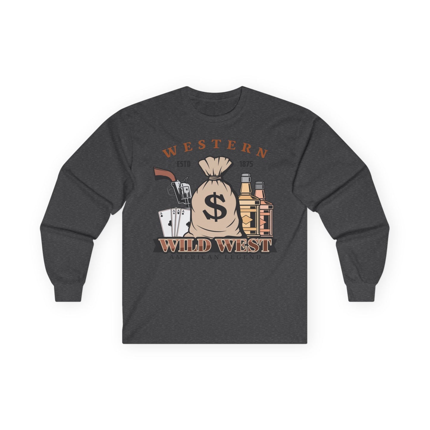 Unisex Ultra Cotton Long Sleeve Tee - Western - Wild West - American Legend