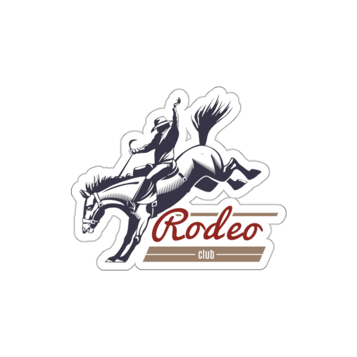 Die-cut stickers - Western Cowboy - Rodeo Club