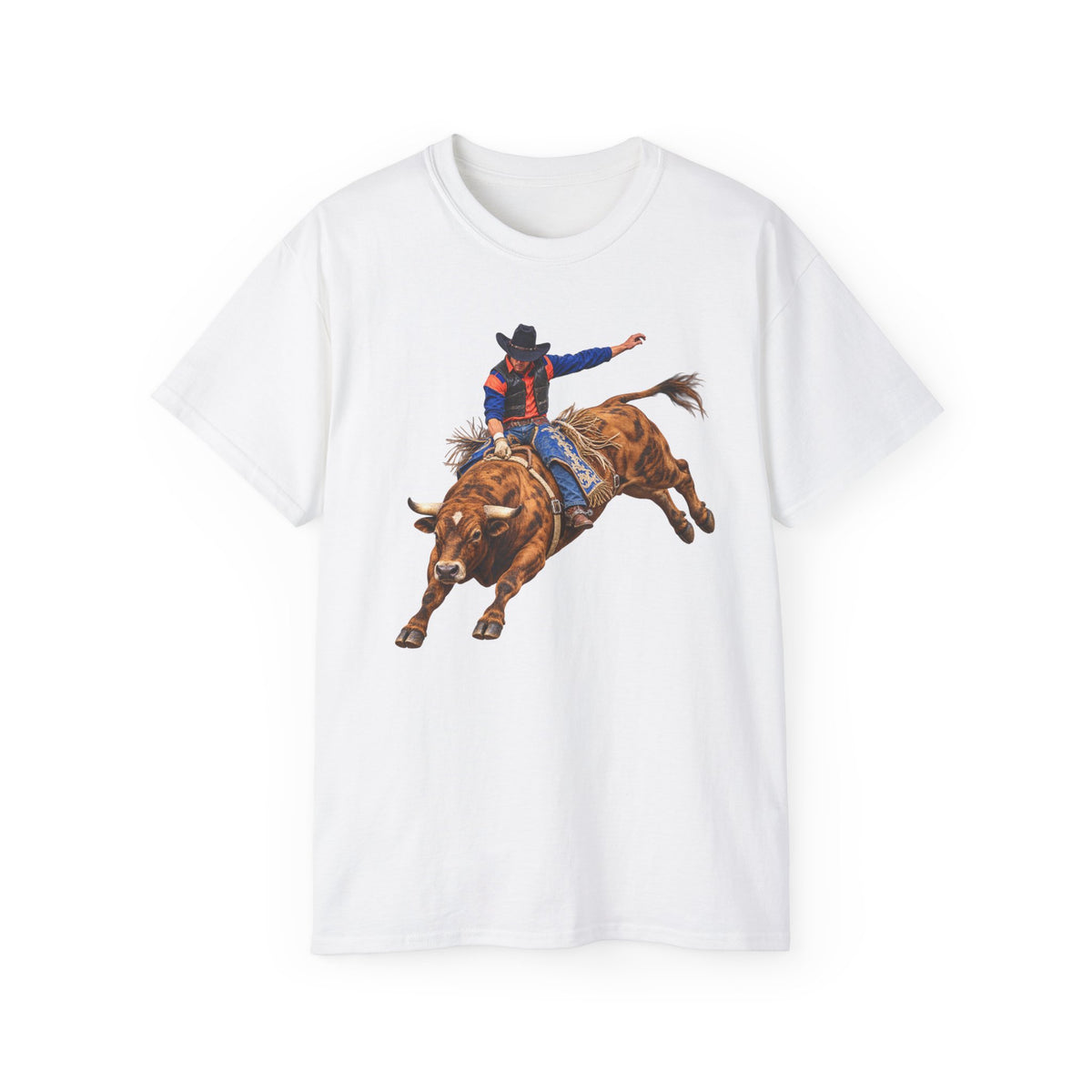 Unisex Ultra Cotton Tee - Cowboy - Rodeo - 3D