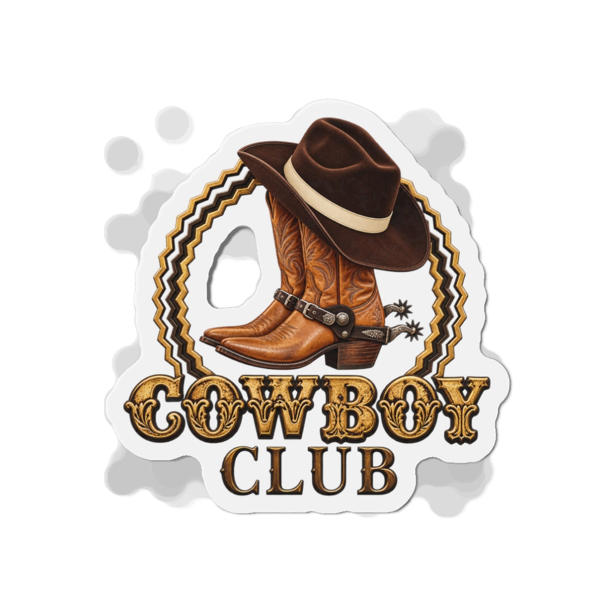Die-Cut Magnets — Cowboys - Cowboy Club - Color - 3D Transparent
