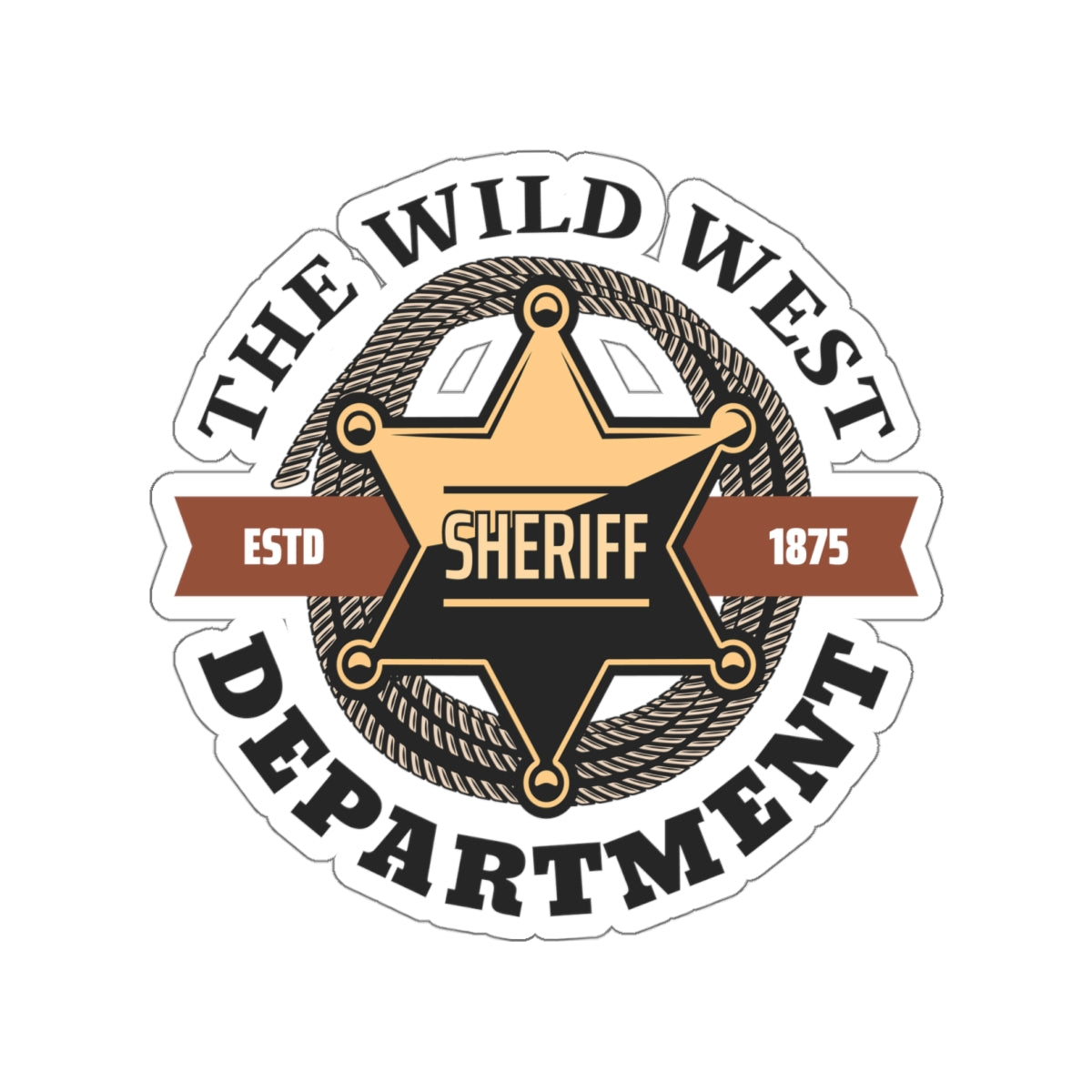 Die-cut stickers - Sheriff Depart