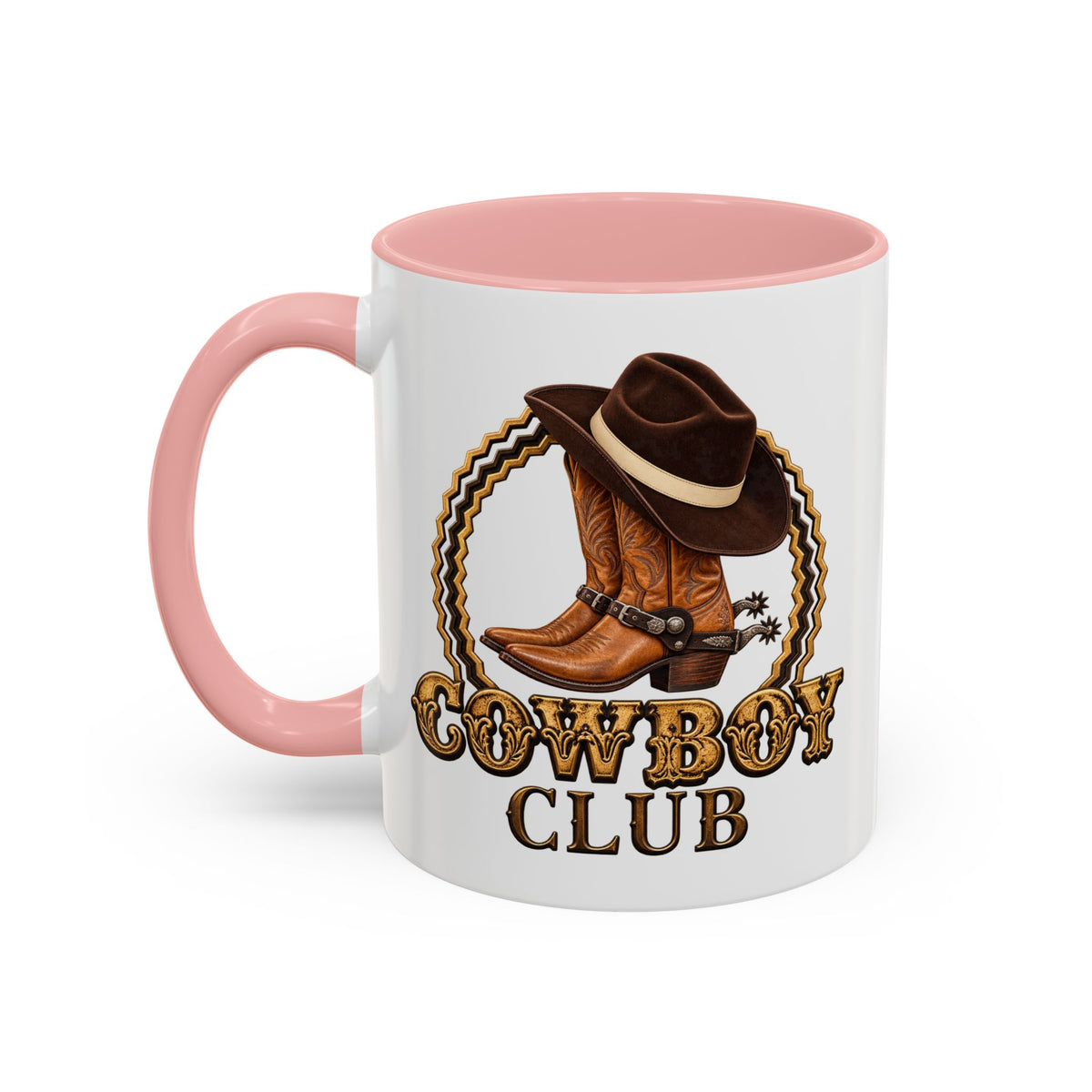 Accent Coffee Mug (11, 15oz) - Cowboys - Cowboy Club - Color - 3D Transparent