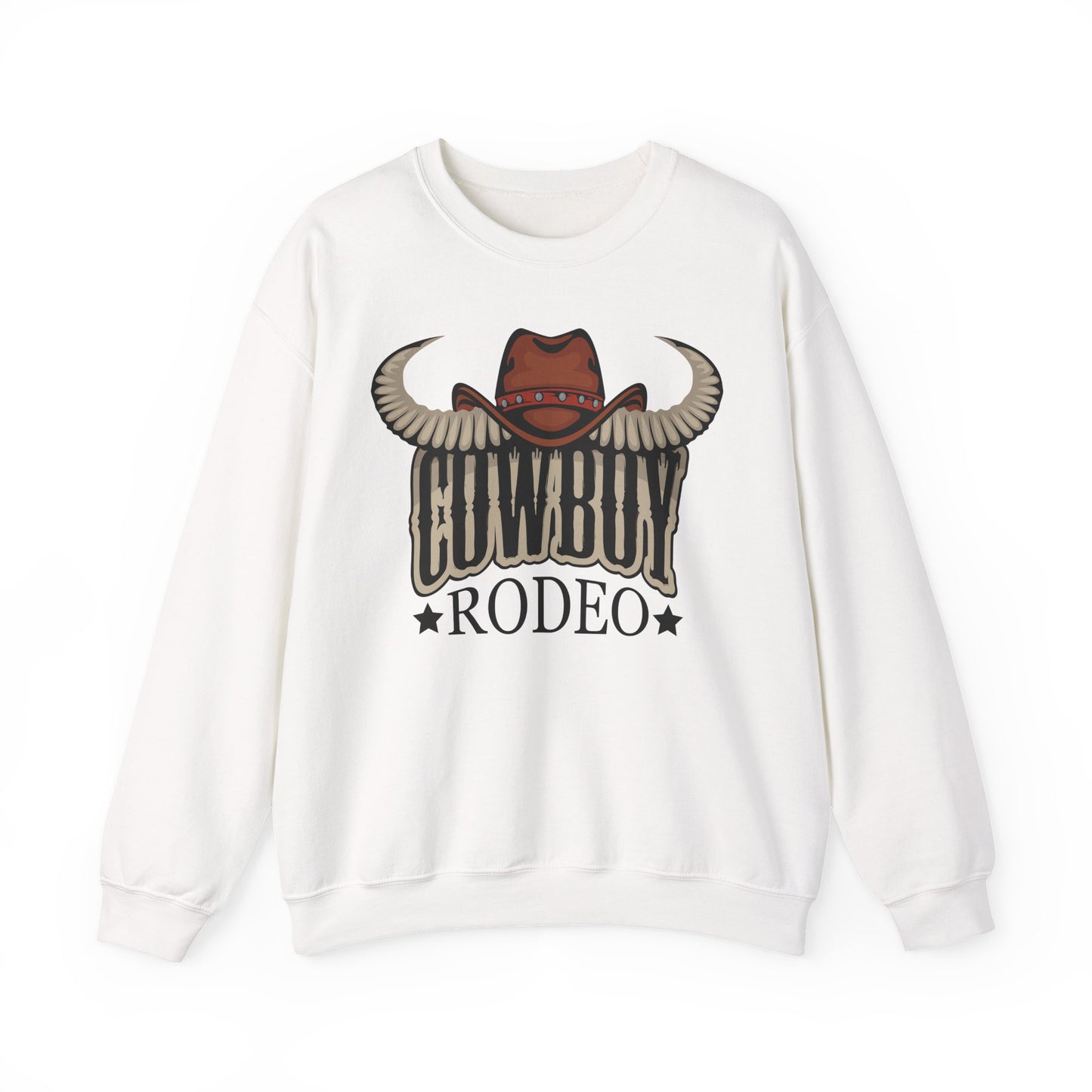 Crewneck Sweatshirt - Cowboy Rodeo - Horn