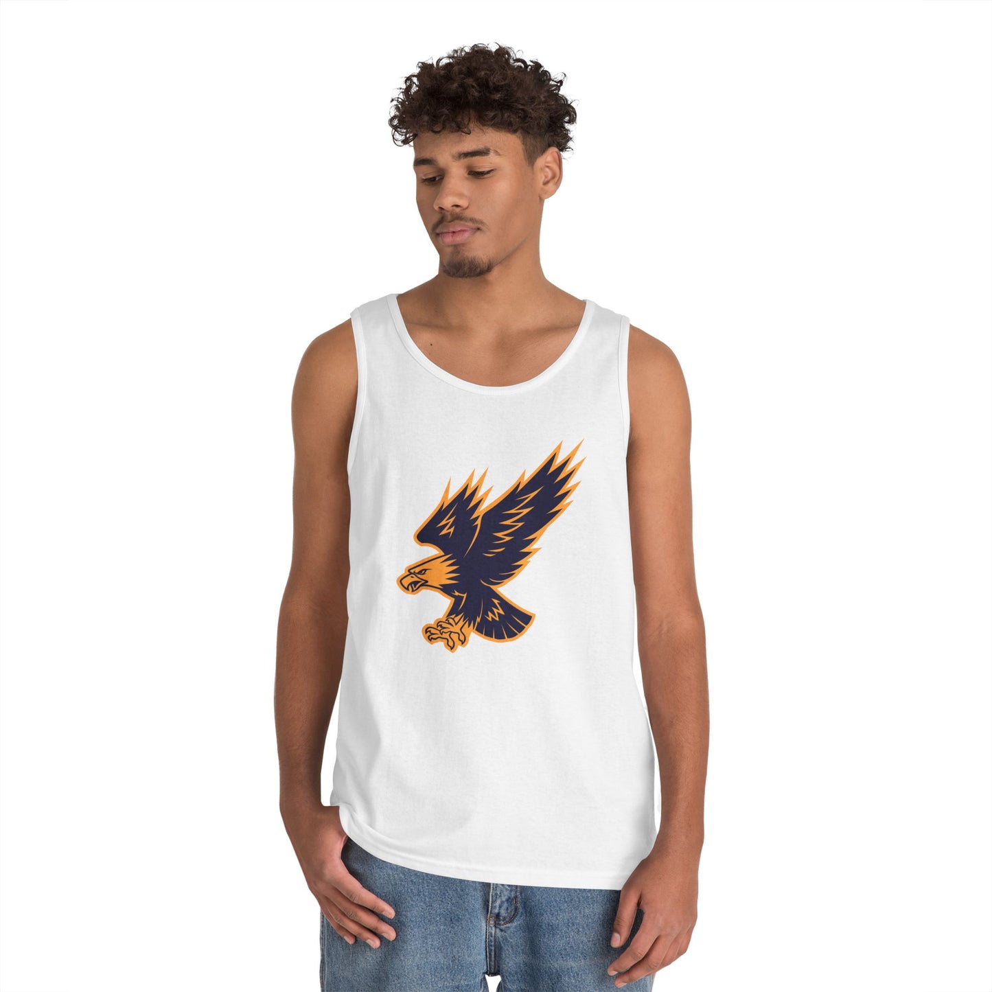 Unisex Heavy Cotton Tank Top - Attacking Eagle