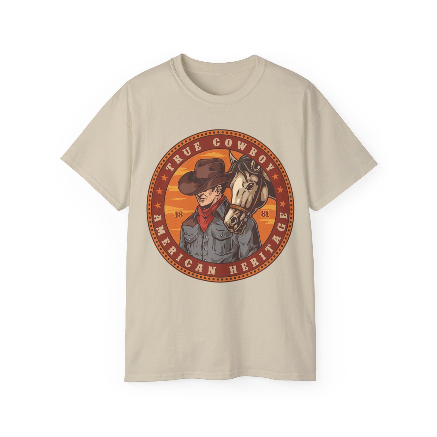 Unisex Ultra Cotton Tee - True Cowboy - American Heritage