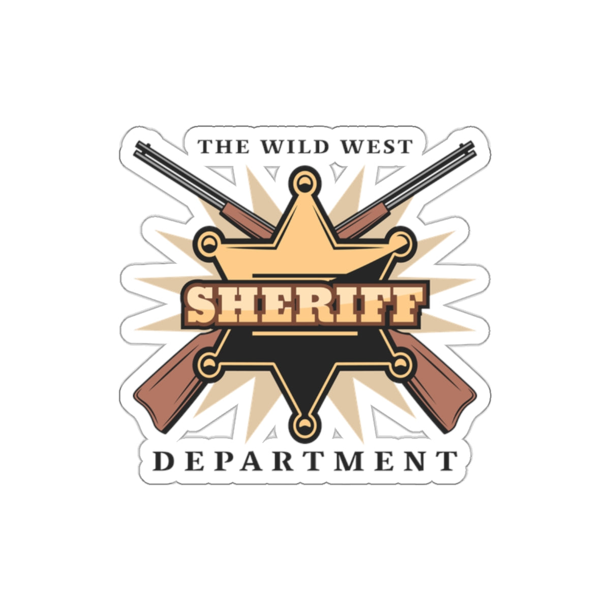 Die-cut stickers - Western Cowboy - The Wild West - Sheriff Department