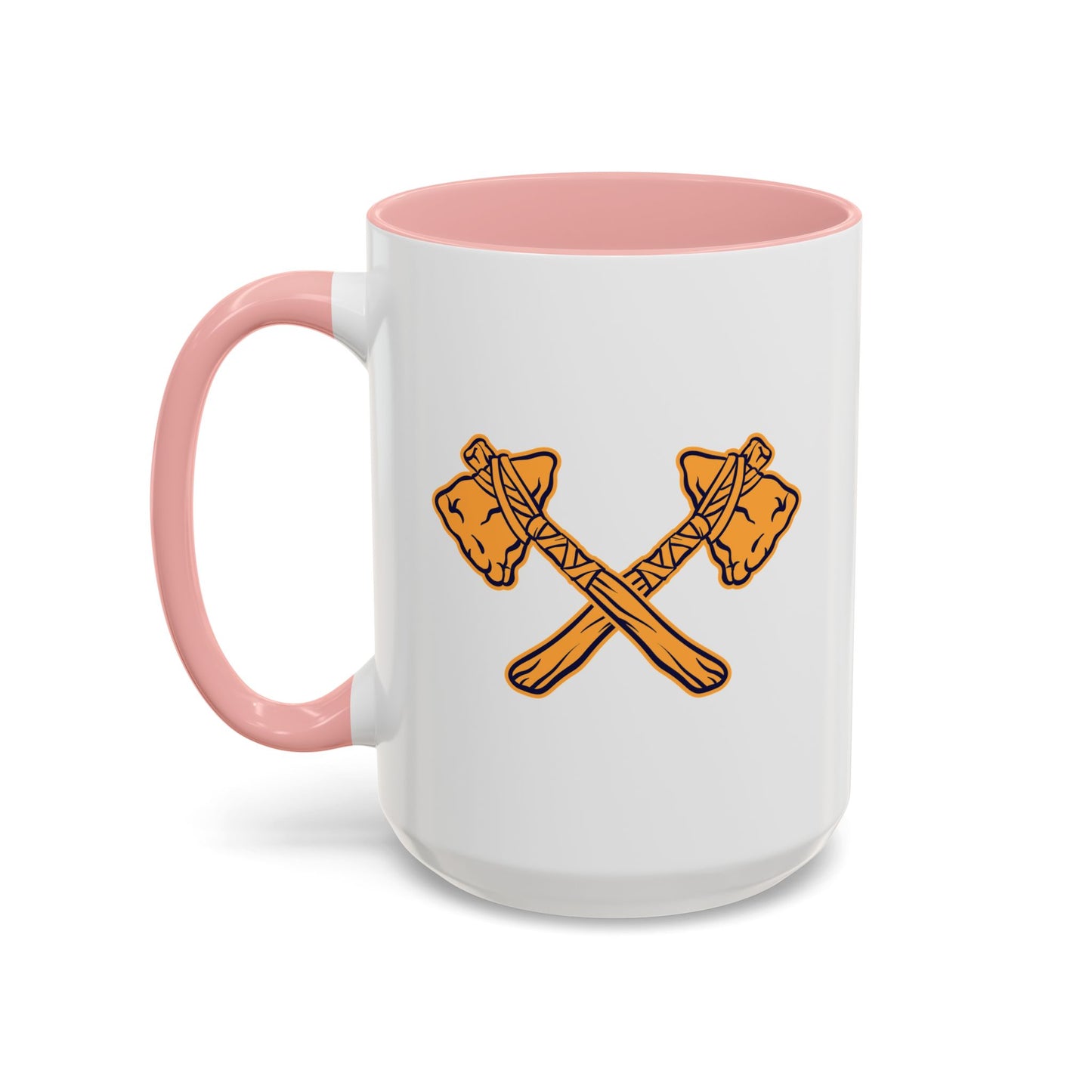 Accent Coffee Mug (11, 15oz) - Crossed Tomahawks