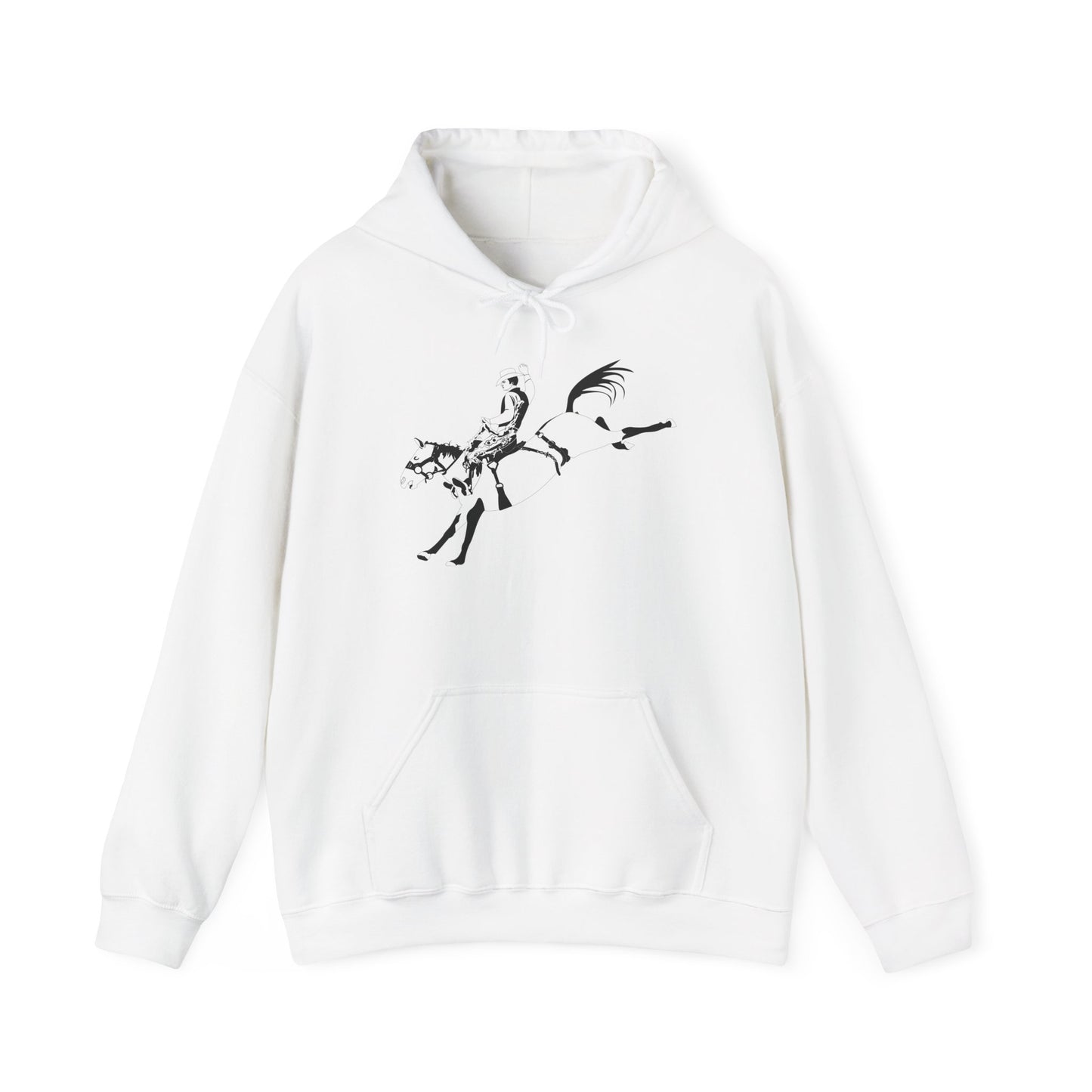 Unisex Hoodie - Cowboy - Bronco Buster - BW