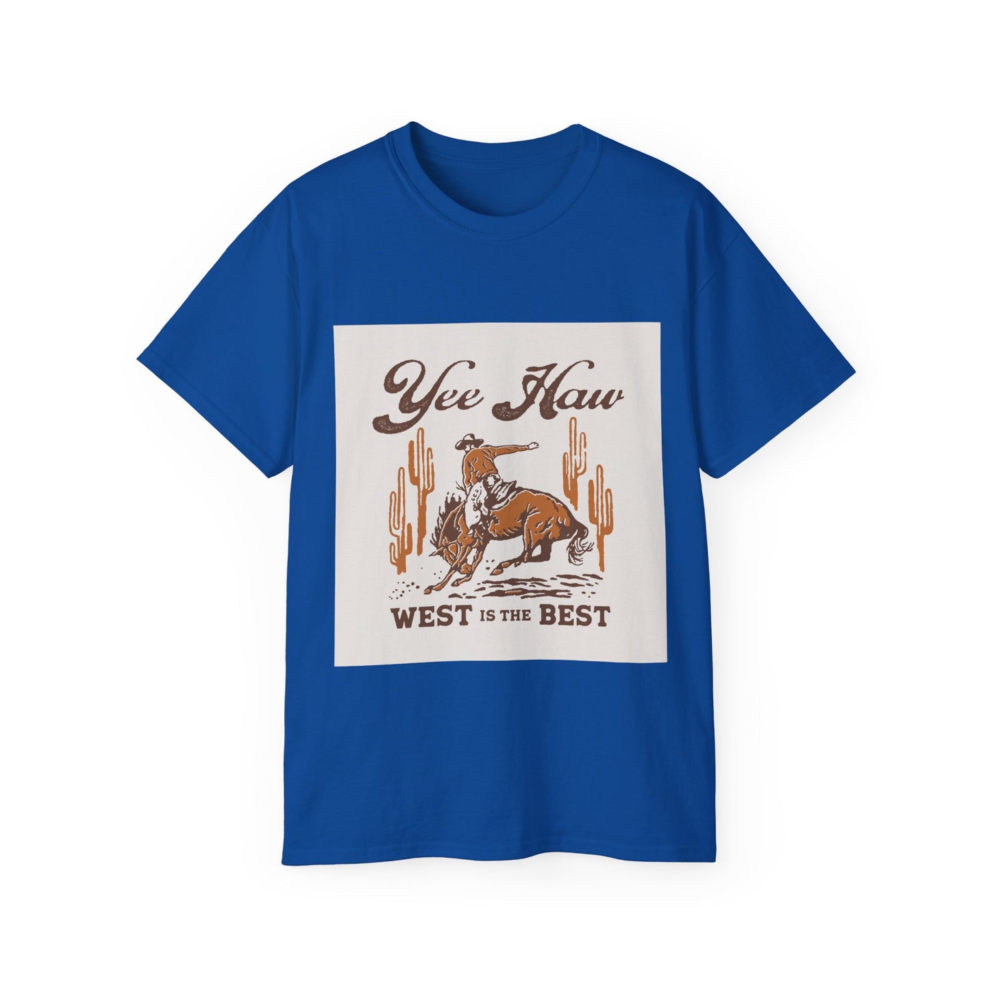 Unisex Ultra Cotton Tee - Wild West Cowboy - Yee Haw