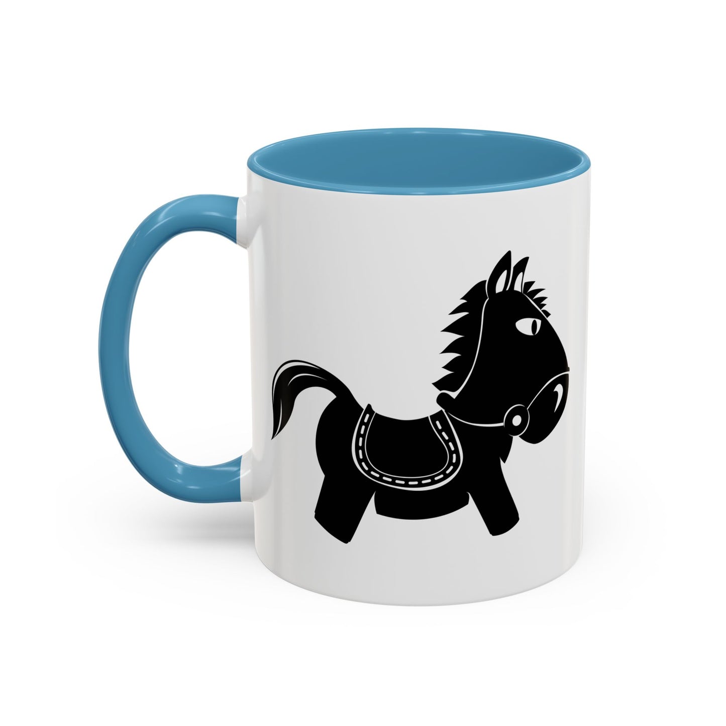 Accent Coffee Mug (11, 15oz) - Kids Rocking Horse X 300