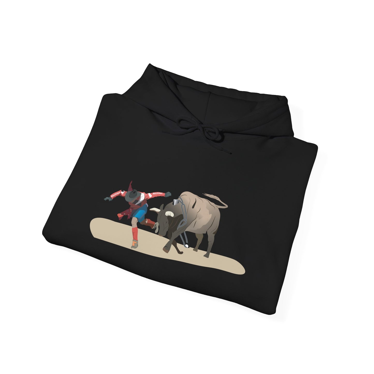 Unisex Hoodie - Rodeo - Bull and Clown
