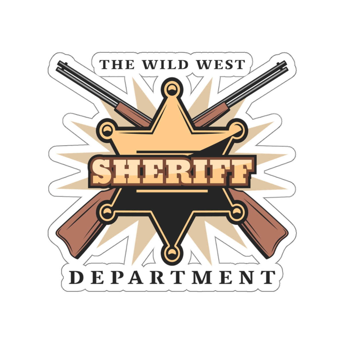 Die-cut stickers - Western Cowboy - The Wild West - Sheriff Department
