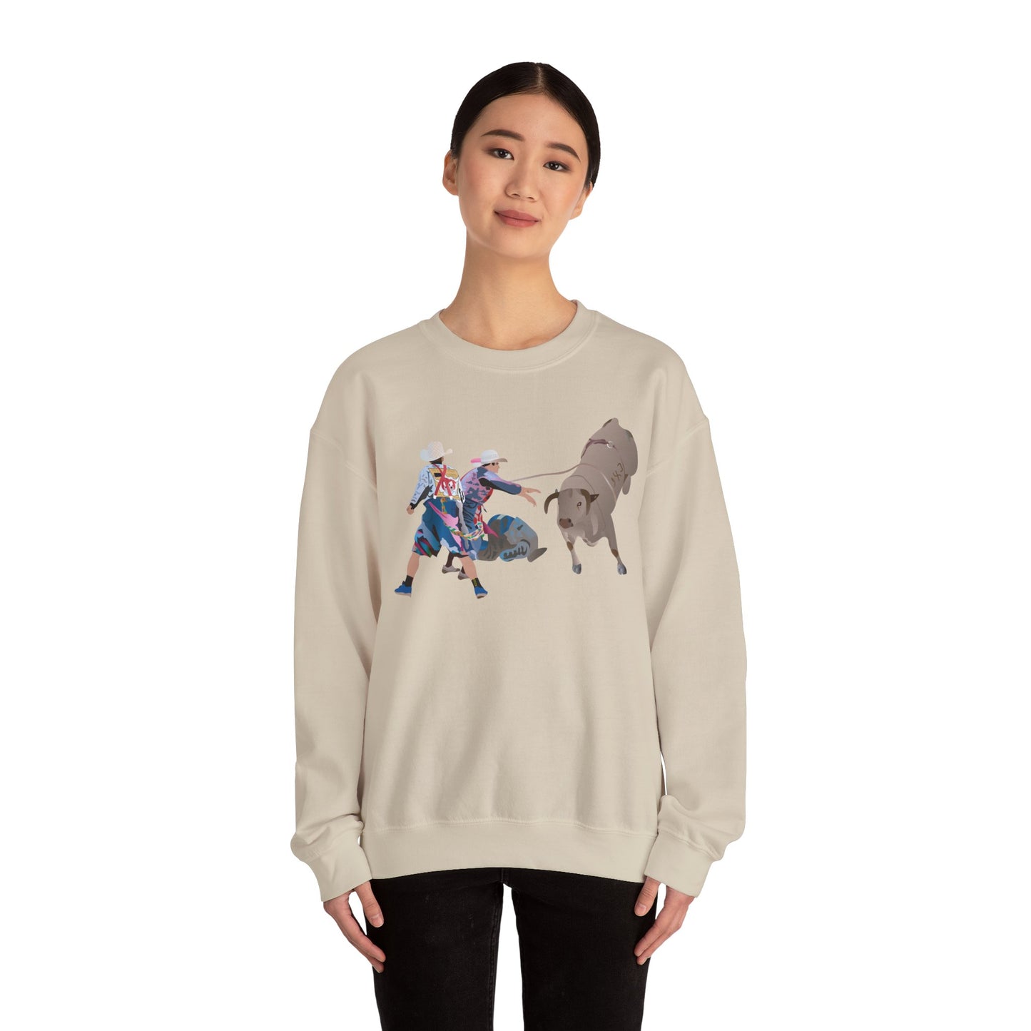 Crewneck Sweatshirt - Clowns and Bull