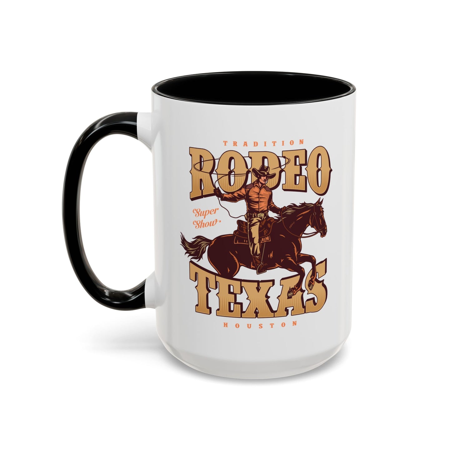 Accent Coffee Mug (11, 15oz) - Tradition Rodeo Super Show - Houston, Texas