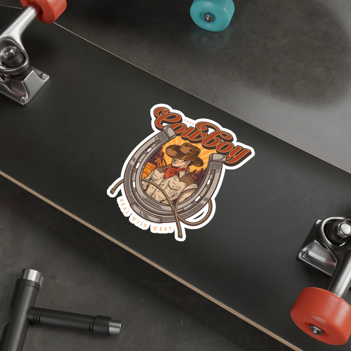 Die-cut stickers - True Cowboy - Real Wild West
