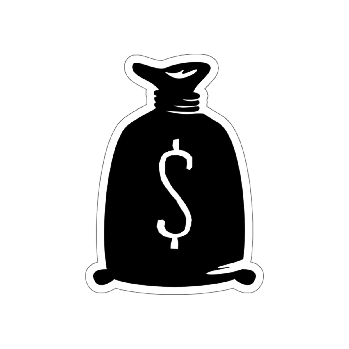 Die-cut stickers - Bank Money Bag X 300