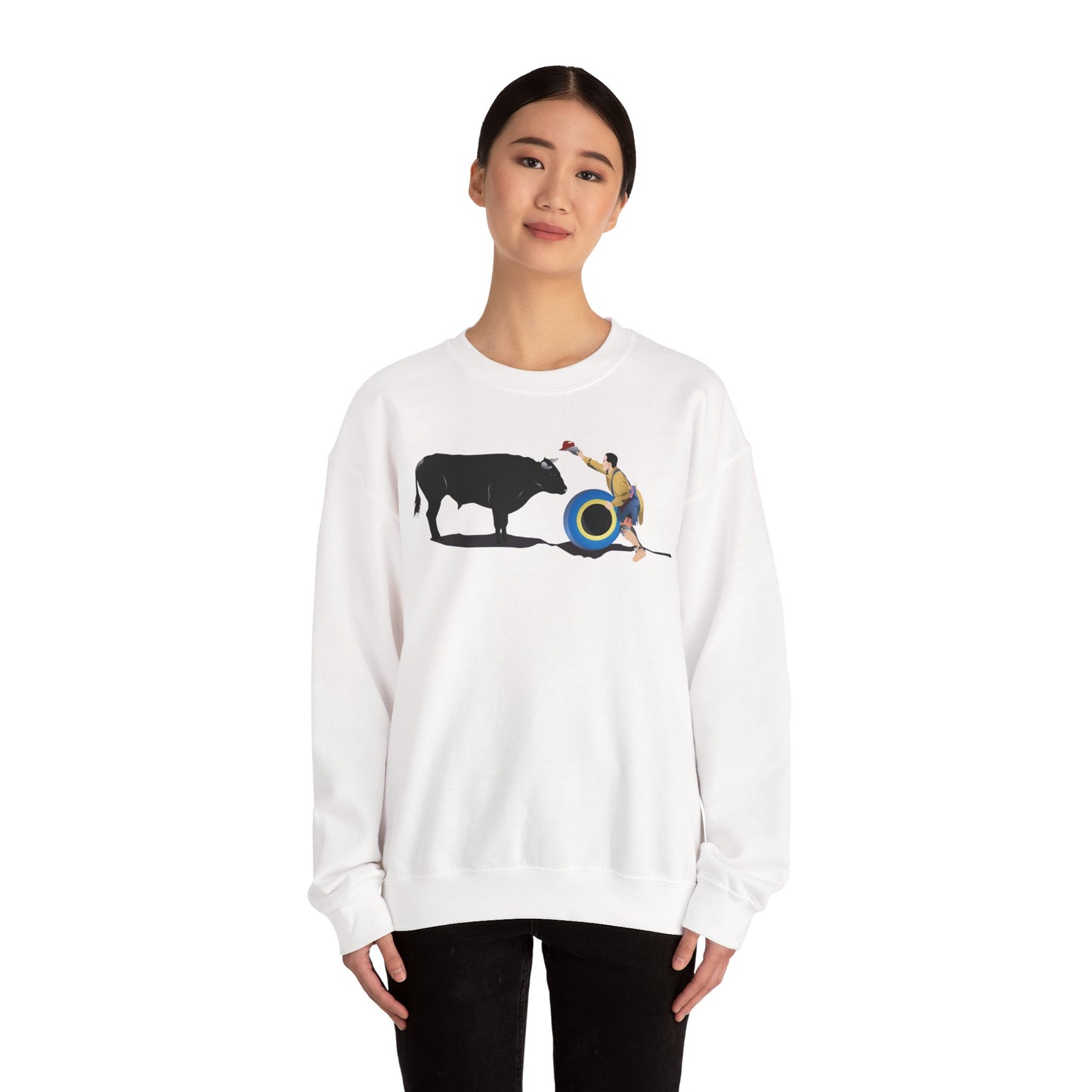 Crewneck Sweatshirt - Clown and Bull