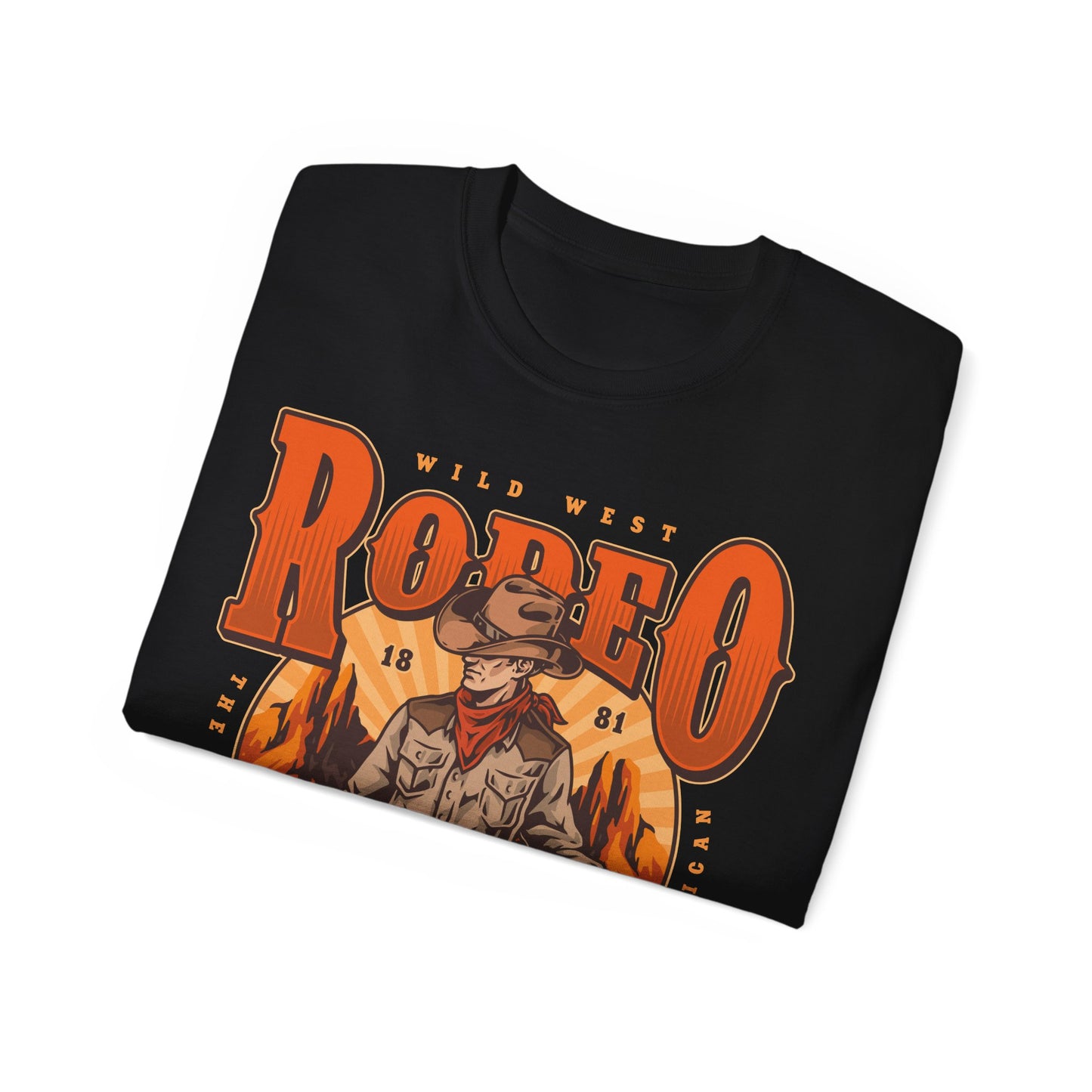 Unisex Ultra Cotton Tee - Wild West Rodeo - True American - The Wild West At Its Best