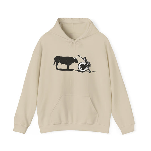 Unisex Hoodie - Clown and Bull - BW