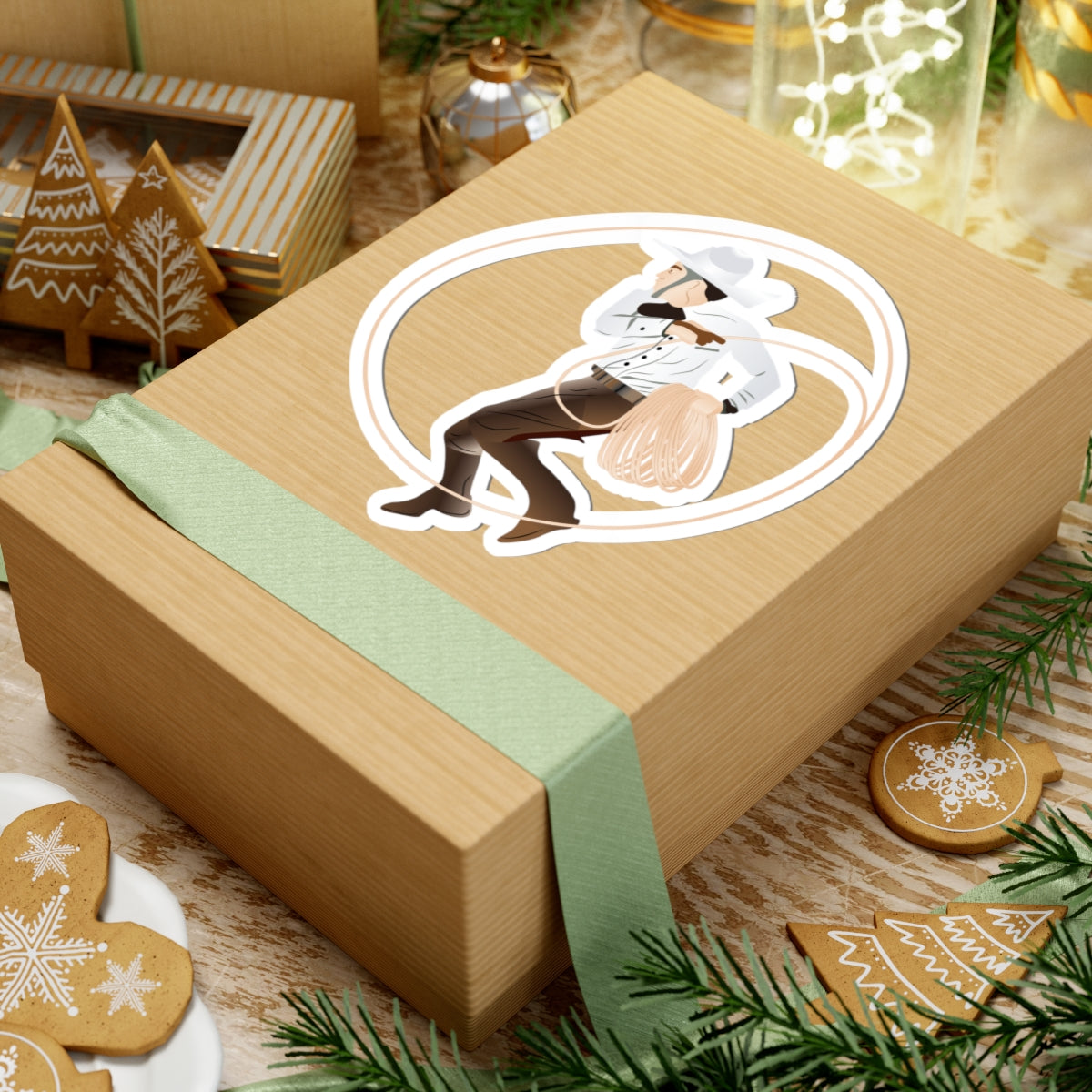 Kiss-Cut Stickers - Rodeo - Mexican Cowboy - Lariat