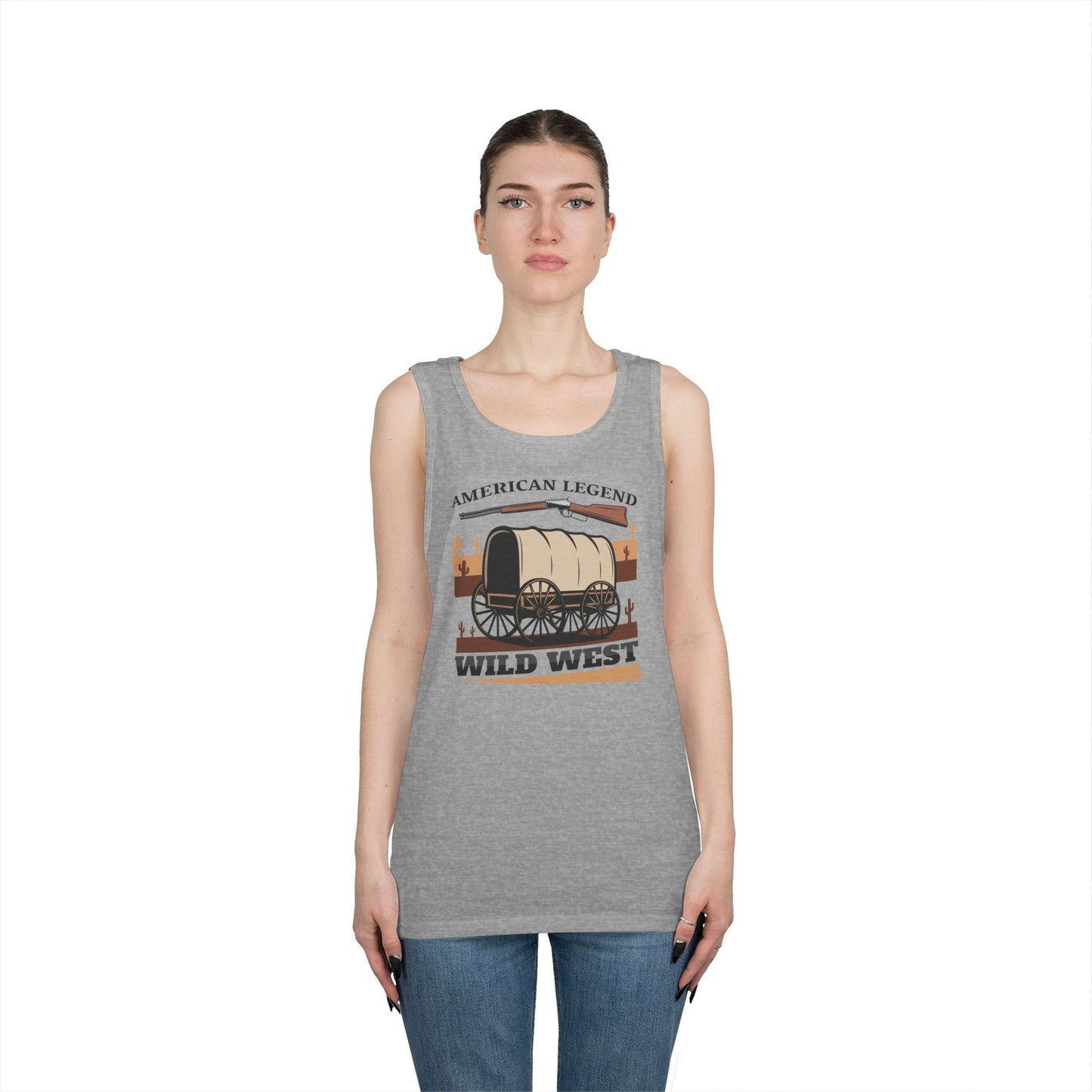 Unisex Heavy Cotton Tank Top - American Legend - Wild West