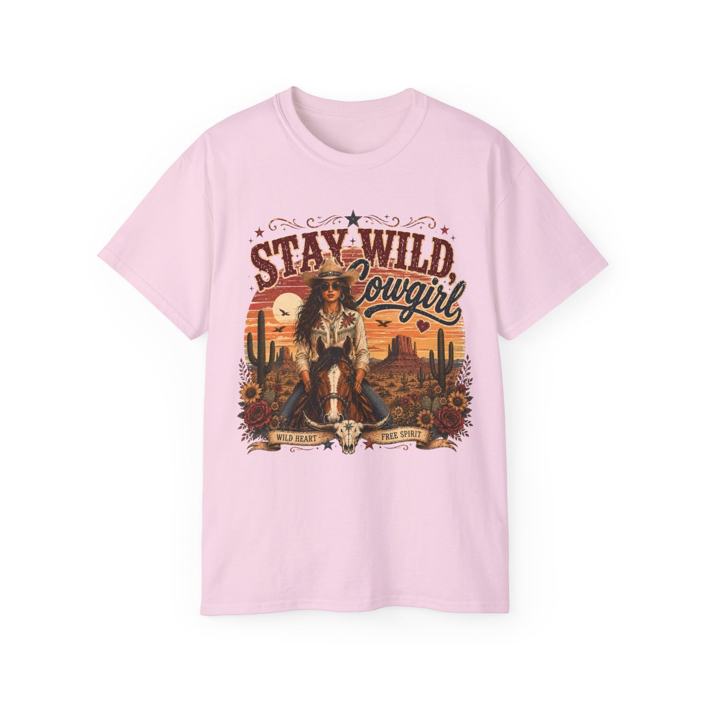 T-Shirt - Stay Wild, Cowgirl - V1