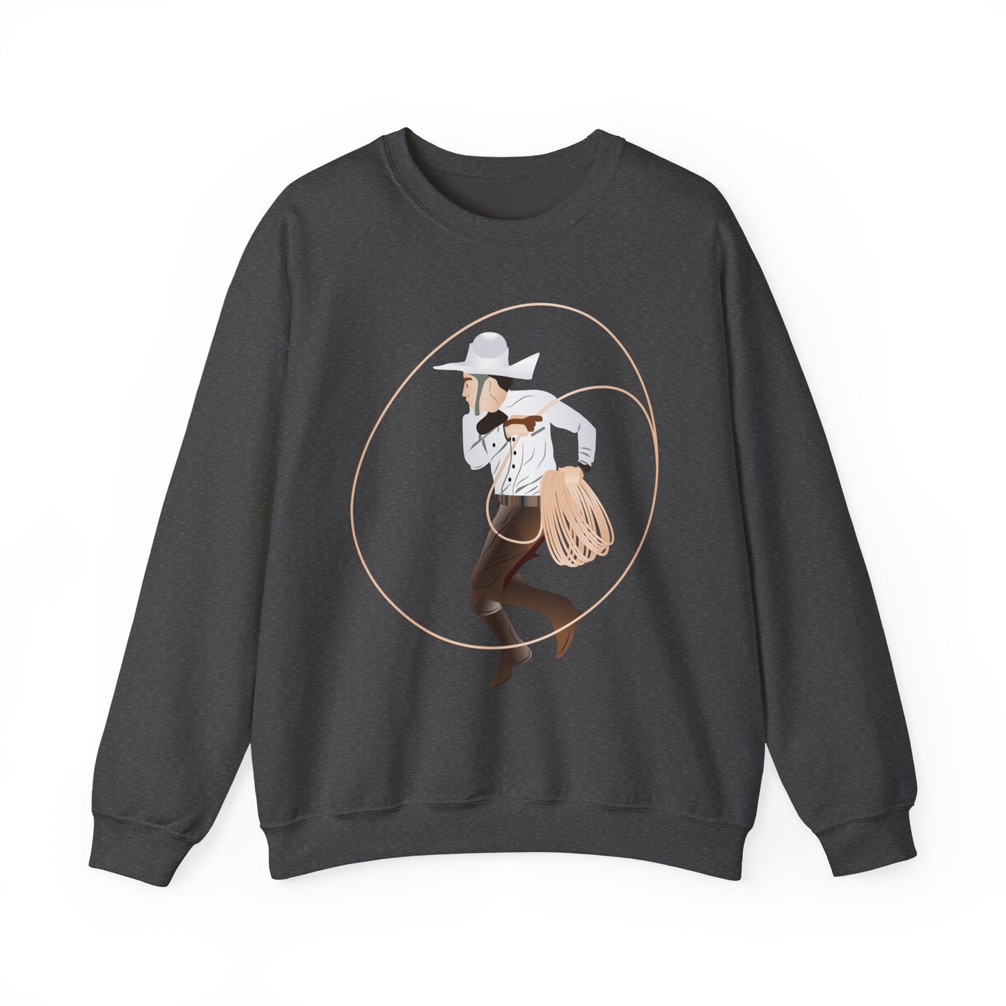 Crewneck Sweatshirt - Rodeo - Mexican Cowboy - Lariat