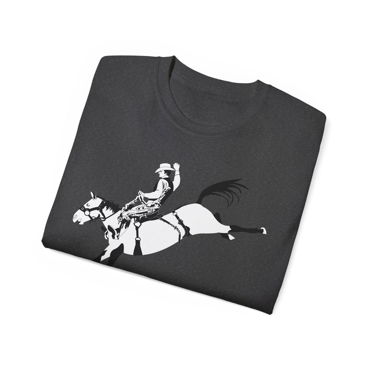 Unisex Ultra Cotton Tee - Cowboy - Bronco Buster - BW