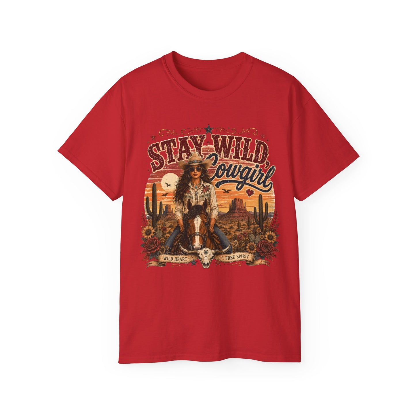 T-Shirt - Stay Wild, Cowgirl - V1