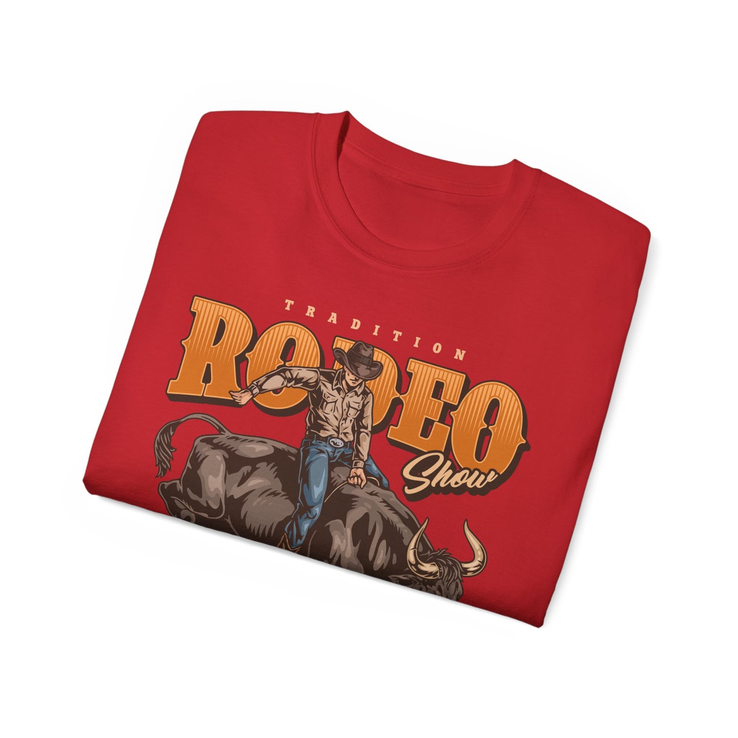 Unisex Ultra Cotton Tee - Tradition Rodeo Show - Bull Riding Events