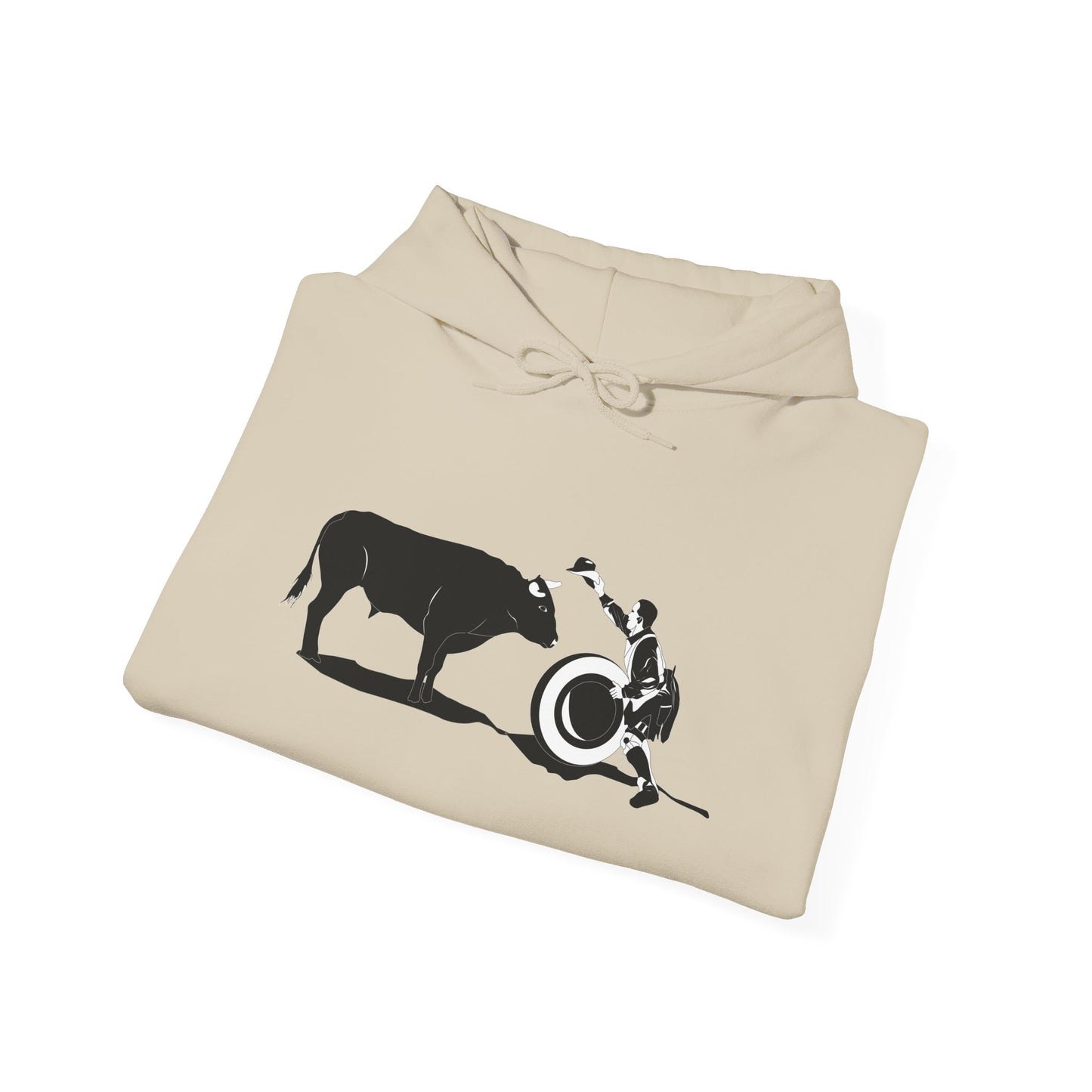 Unisex Hoodie - Clown and Bull - BW