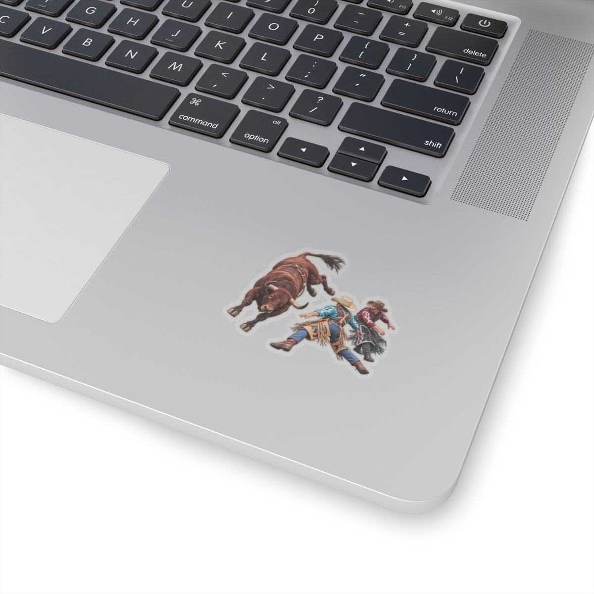 Kiss-Cut Stickers - Cowboys - Clowns and Brown Bull - without Text - 3D Transparent