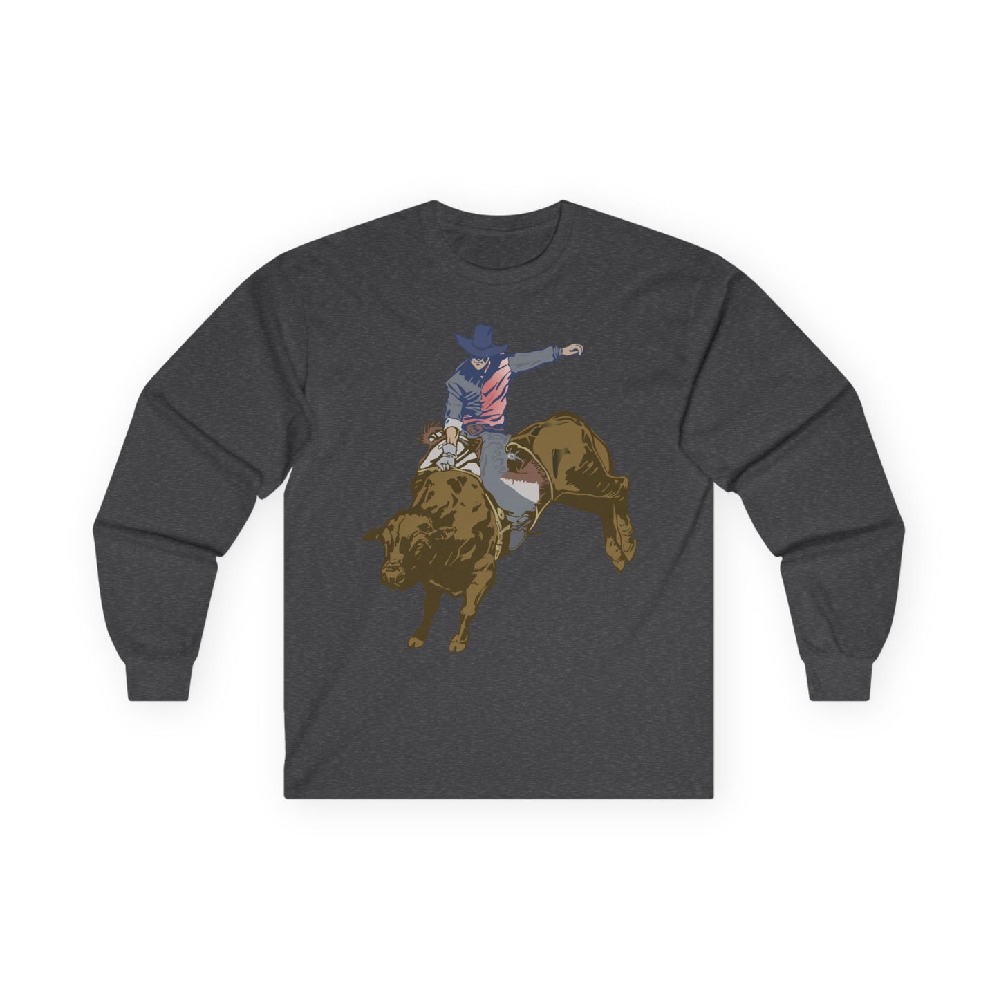 Unisex Ultra Cotton Long Sleeve Tee - Cowboy - Rodeo