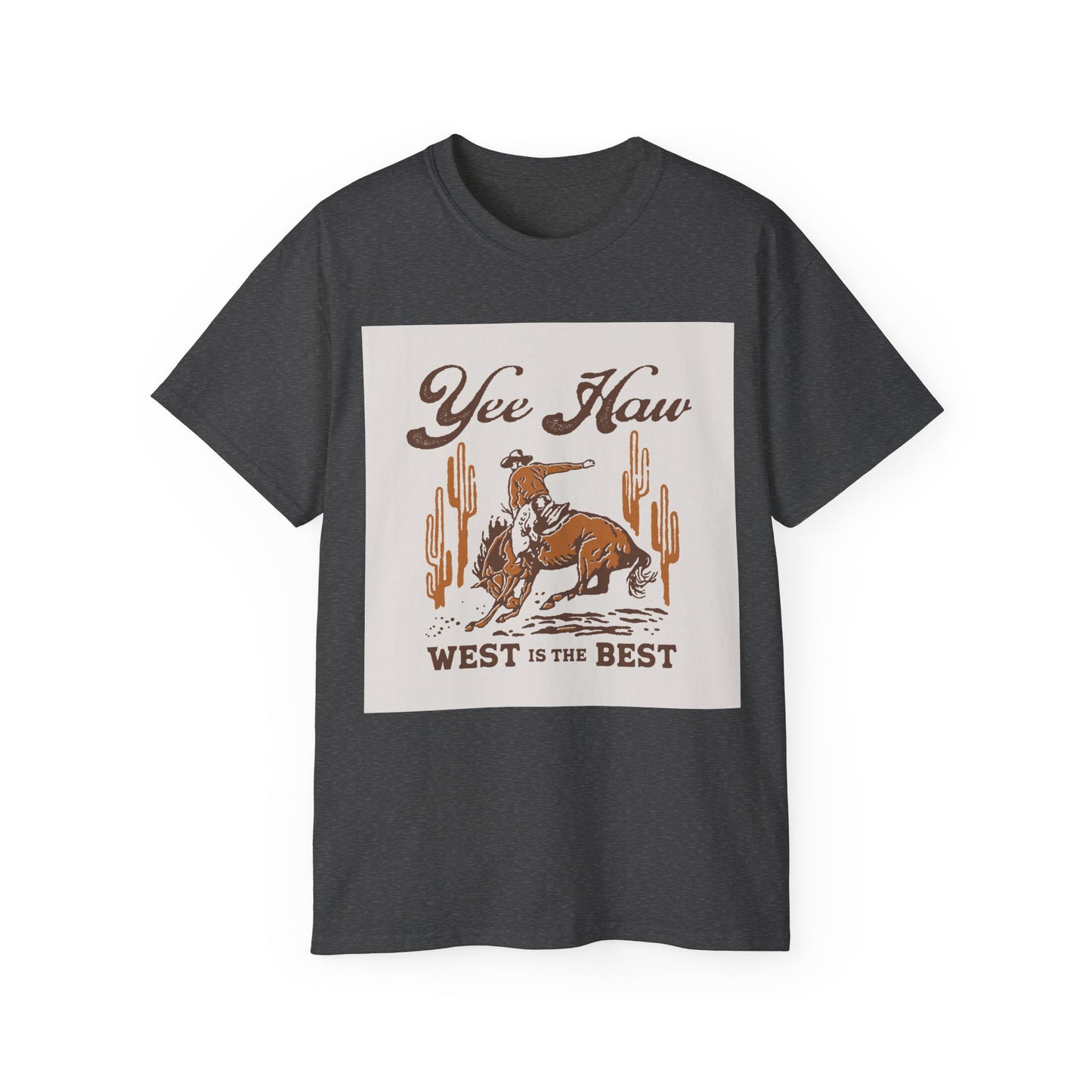 Unisex Ultra Cotton Tee - Wild West Cowboy - Yee Haw