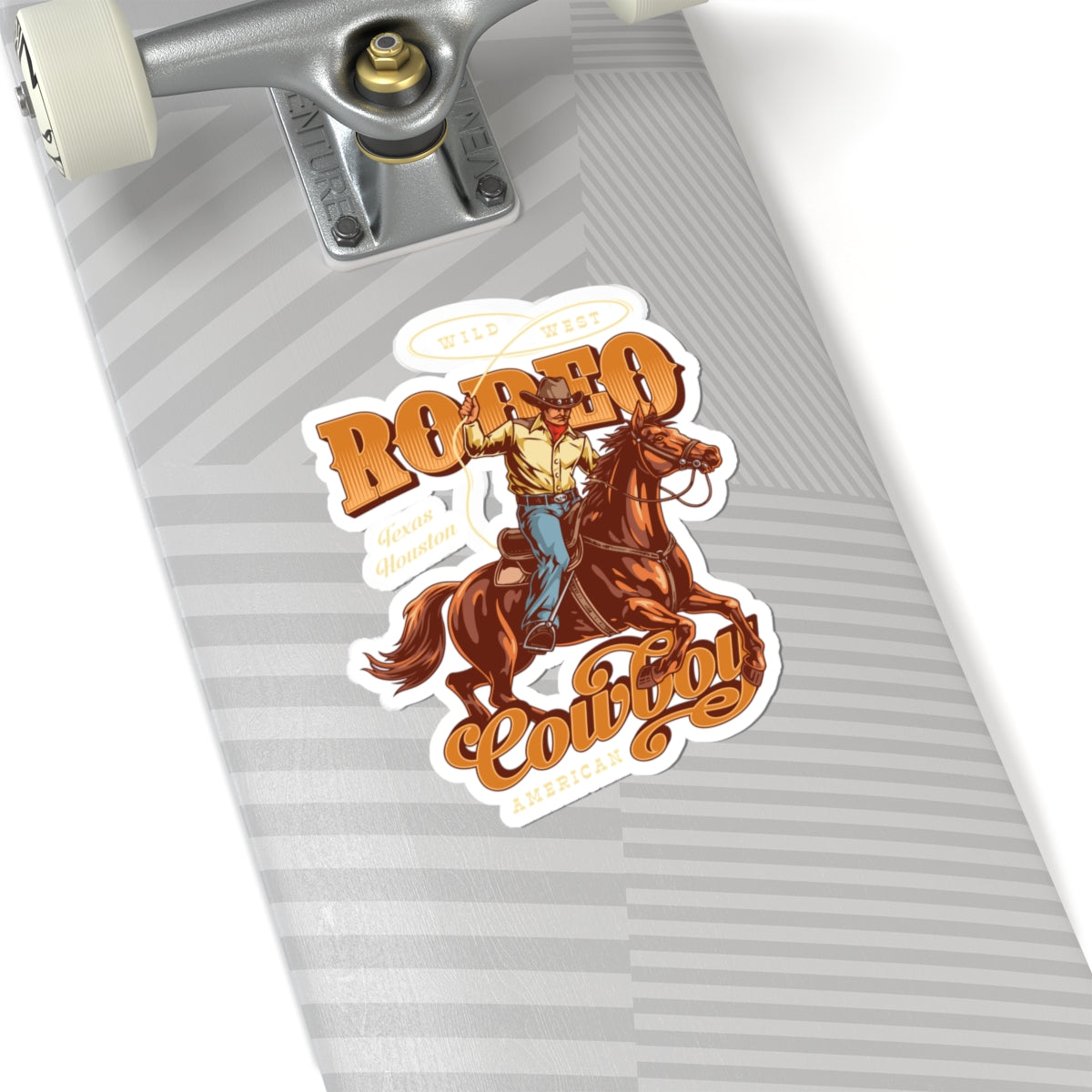 Kiss-Cut Stickers - Wild West - Houston, Texas - American Rodeo Cowboy