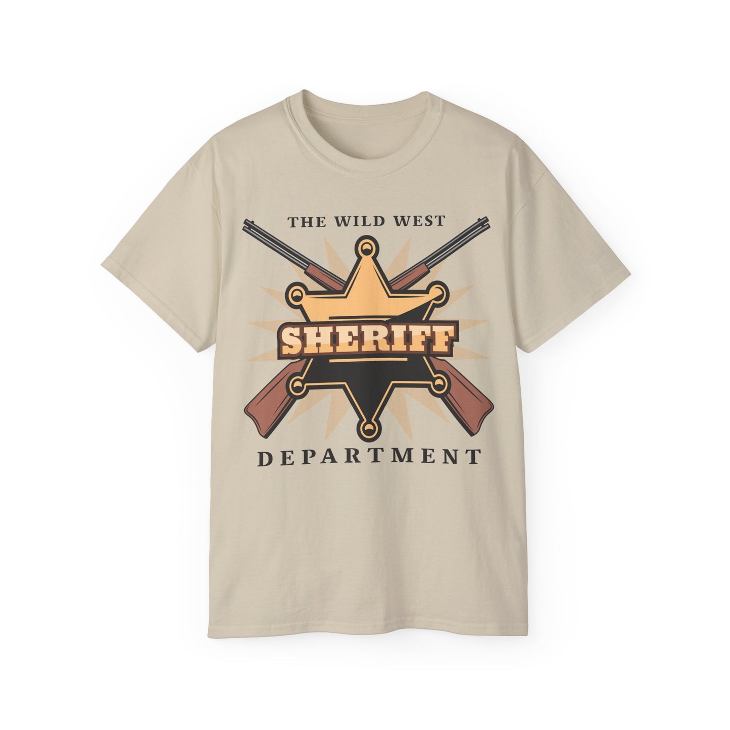 Unisex Ultra Cotton Tee - Western Cowboy - The Wild West - Sheriff Department
