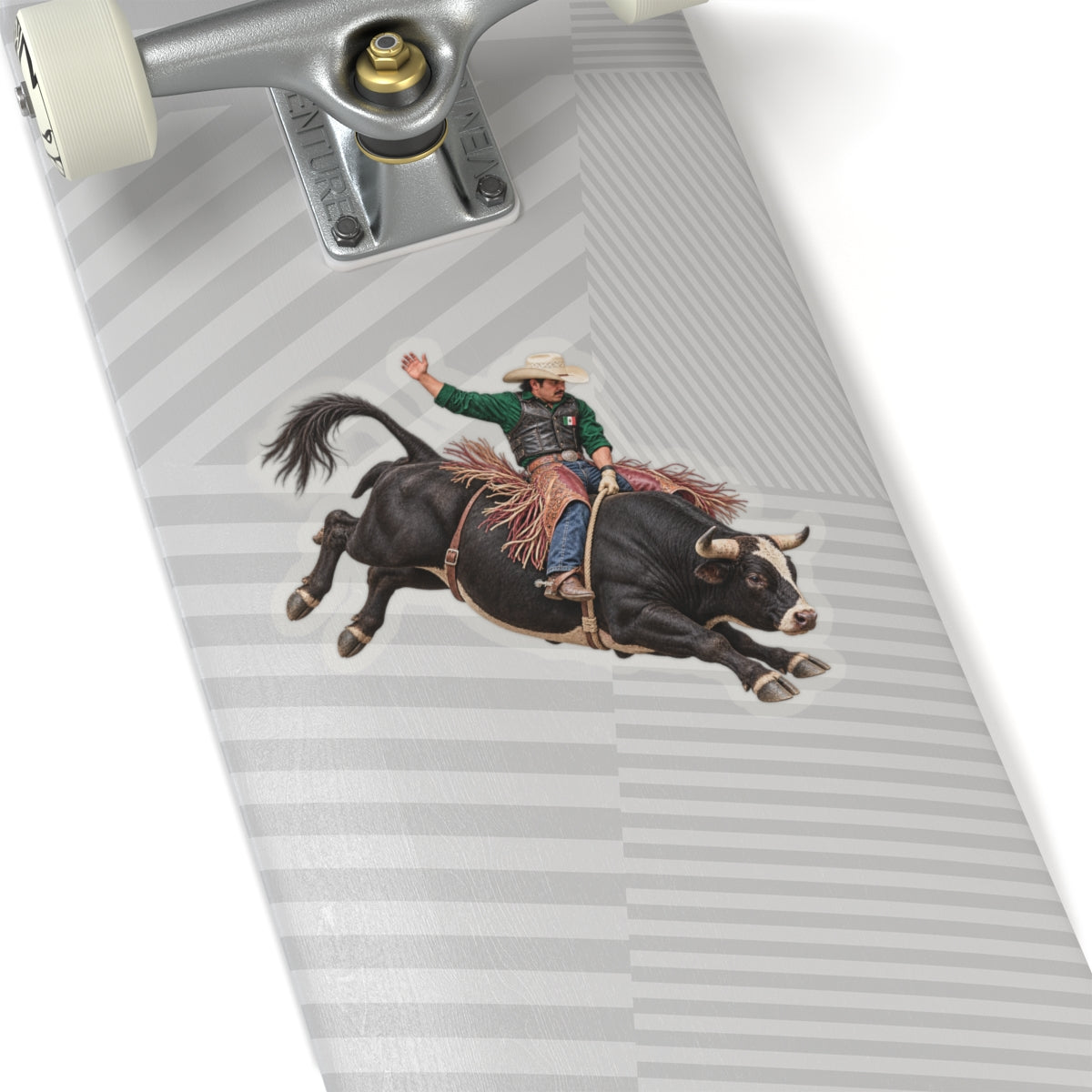 Kiss-Cut Stickers - Cowboys - Bull Rider - Latino - without Text - 3D Transparent