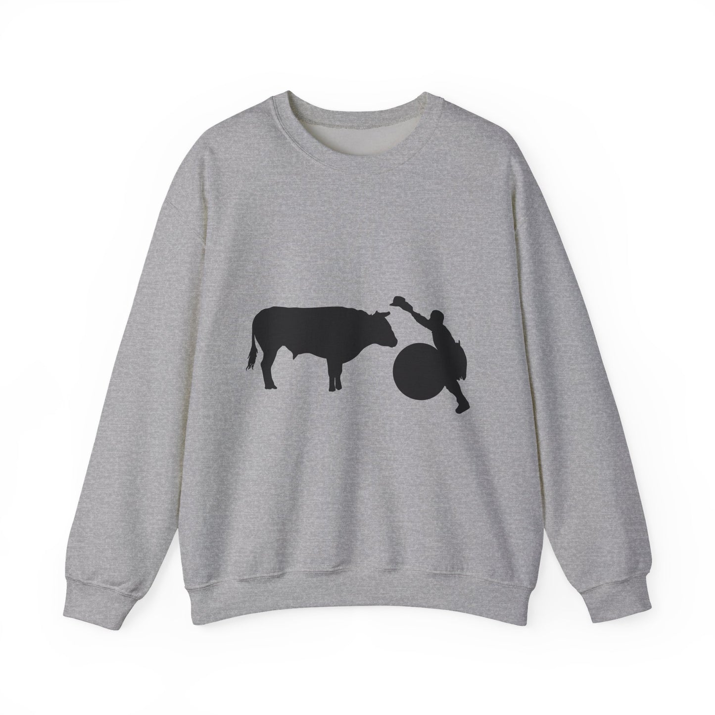 Crewneck Sweatshirt - Clown and Bull - Silhouette - V2