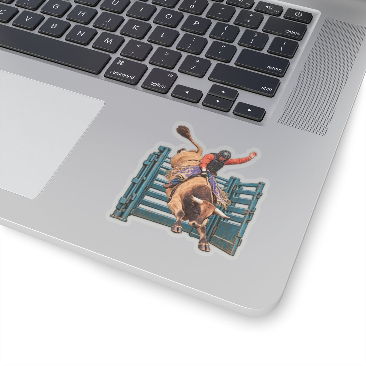 Kiss-Cut Stickers - Cowboys - Bull Rider - Out of the Chute - without Text - 3D Transparent