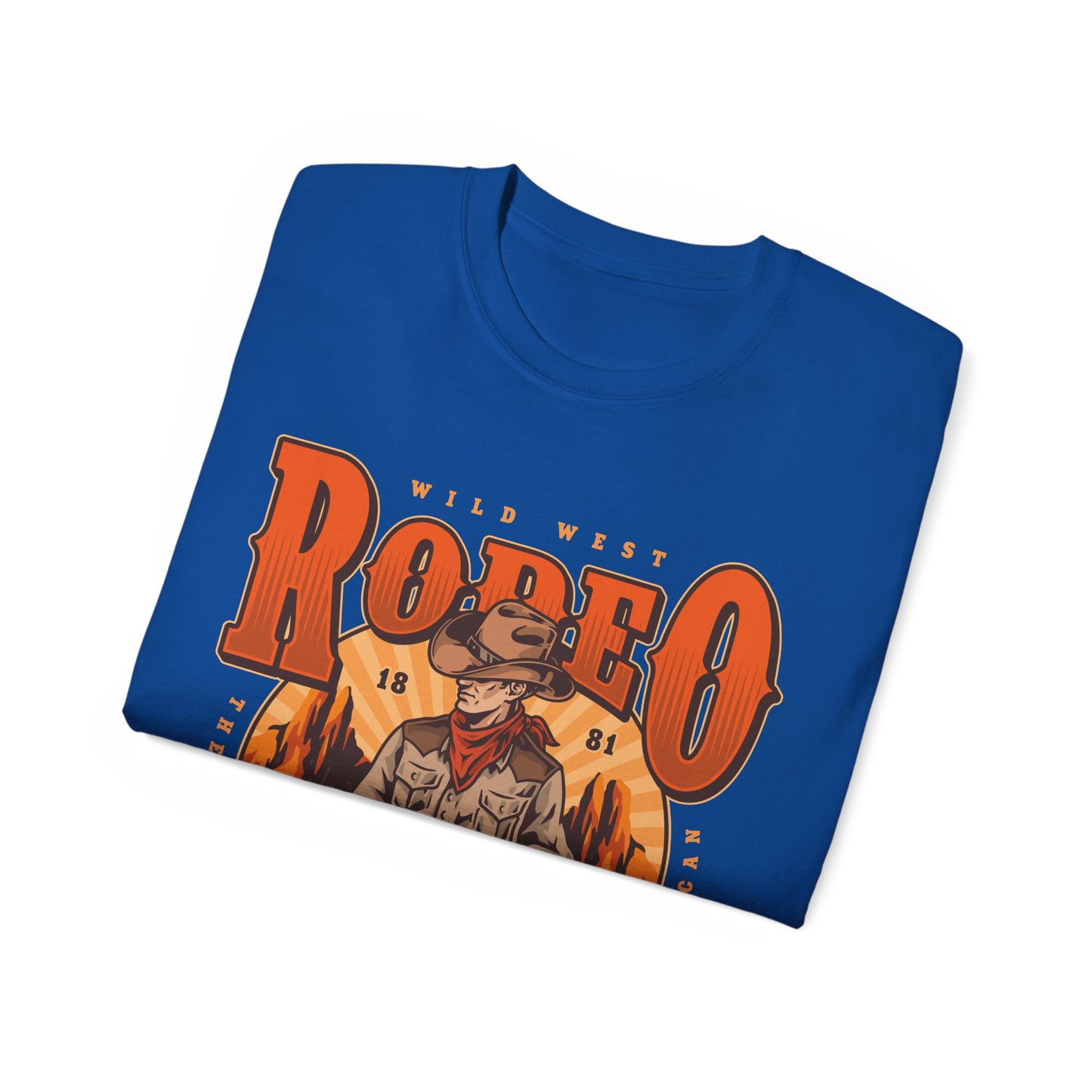 Unisex Ultra Cotton Tee - Wild West Rodeo - True American - The Wild West At Its Best