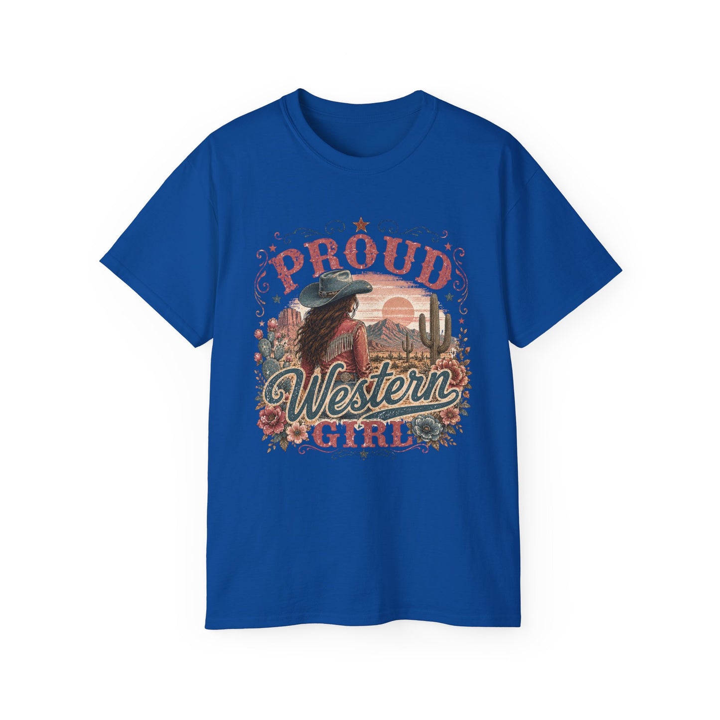 T-Shirt - Proud western girl in the desert