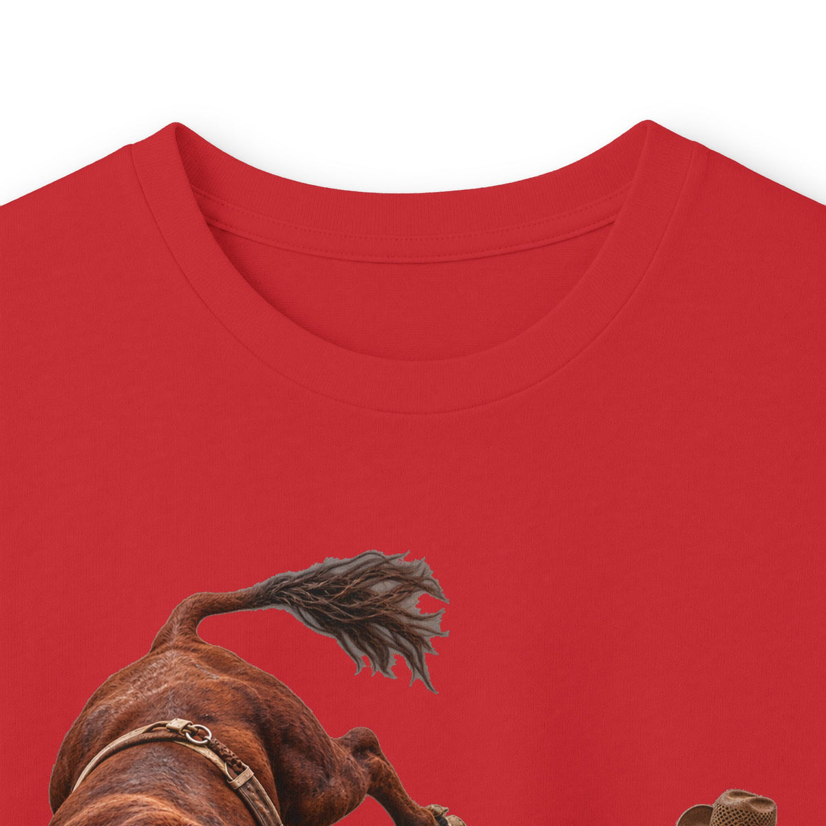 Unisex Ultra Cotton Long Sleeve Tee - Cowboys - Clowns and Brown Bull - without Text - 3D Transparent