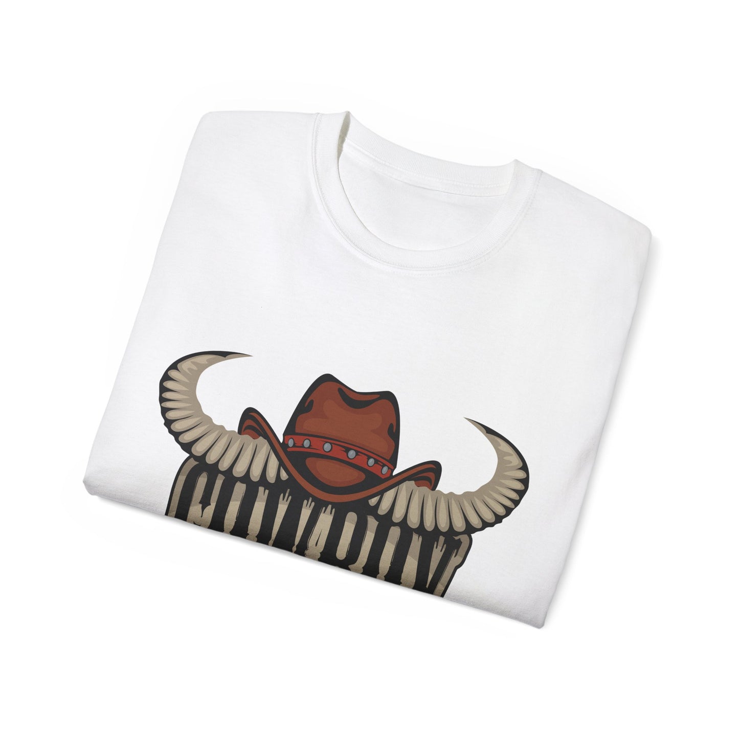 Unisex Ultra Cotton Tee - Cowboy Rodeo - Horn