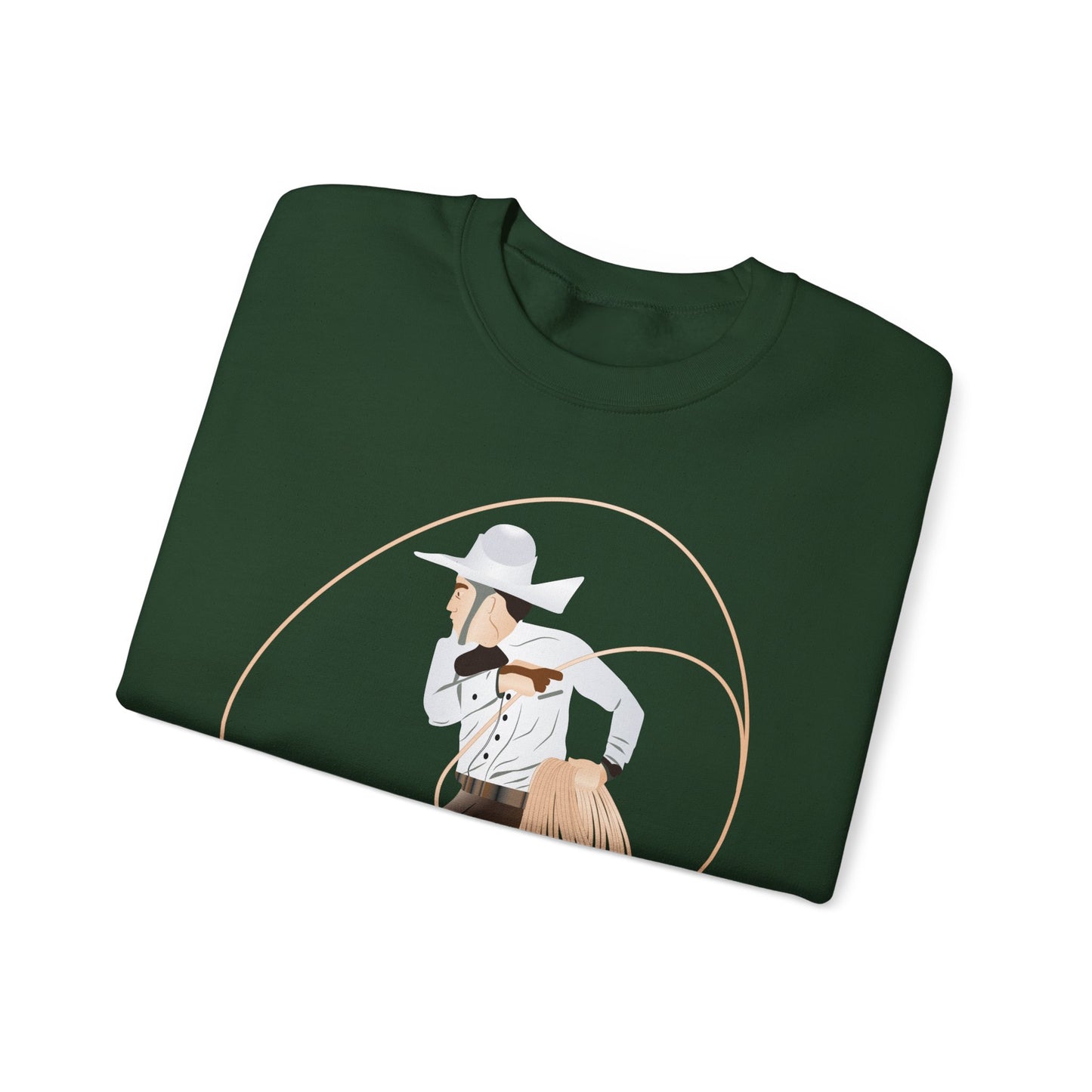 Crewneck Sweatshirt - Rodeo - Mexican Cowboy - Lariat